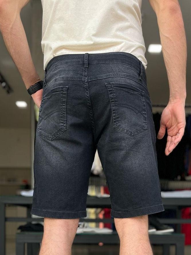 Bermuda Jeans Concept Ogochi Preta